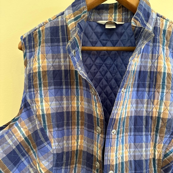 Church banks plaid quilted vest - Picture 3 of 6